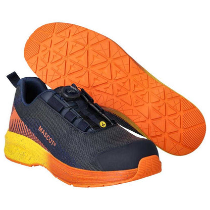 Dark Navy-Bright Orange - Lifestyle - Mascot Womens-Ladies Footwear Customised Safety Shoes