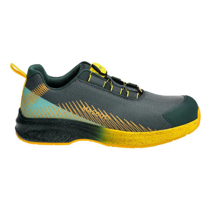 Forest Green-Sunflower Yellow - Front - Mascot Womens-Ladies Footwear Customised Safety Shoes
