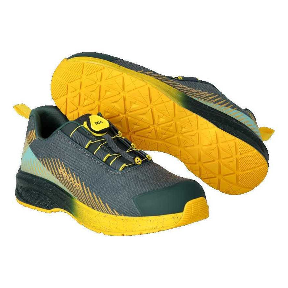 Forest Green-Sunflower Yellow - Lifestyle - Mascot Womens-Ladies Footwear Customised Safety Shoes