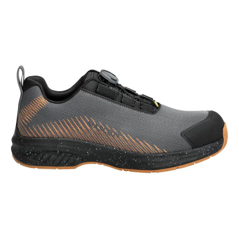 Stone Grey-Nut Brown - Front - Mascot Womens-Ladies Footwear Customised Safety Shoes