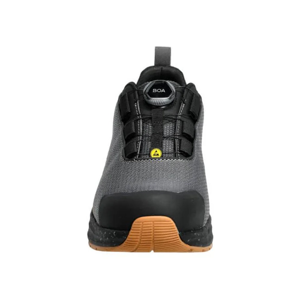 Stone Grey-Nut Brown - Side - Mascot Womens-Ladies Footwear Customised Safety Shoes