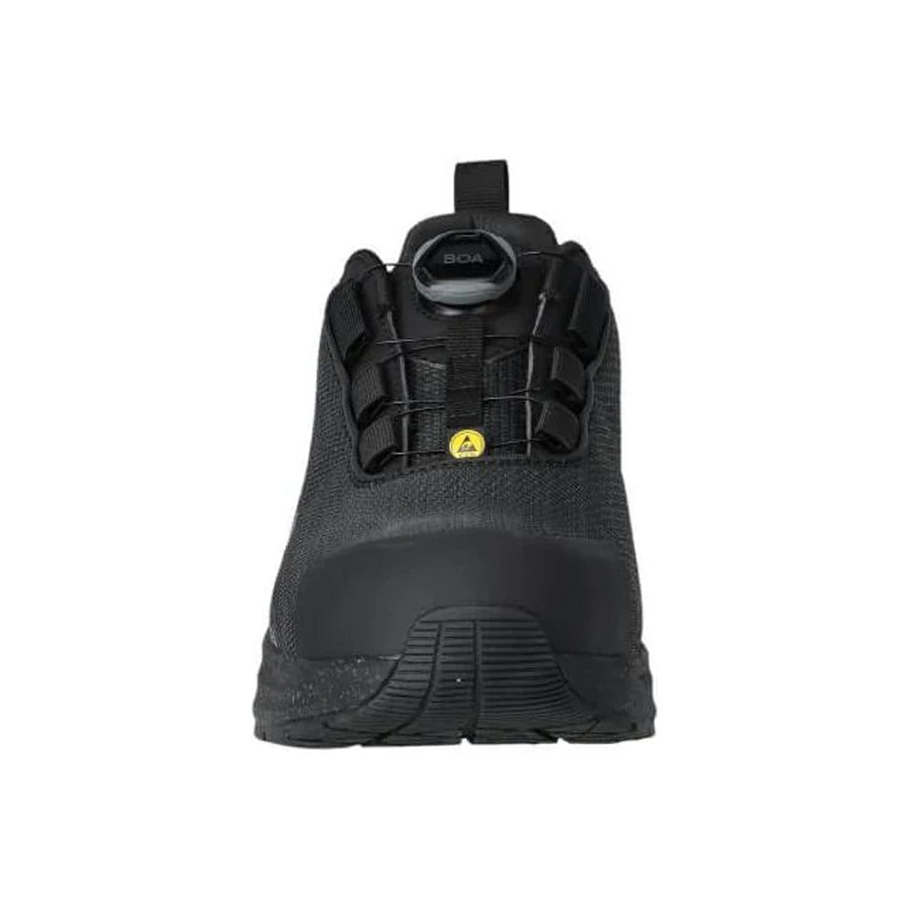 Black - Side - Mascot Womens-Ladies Footwear Customised Safety Shoes