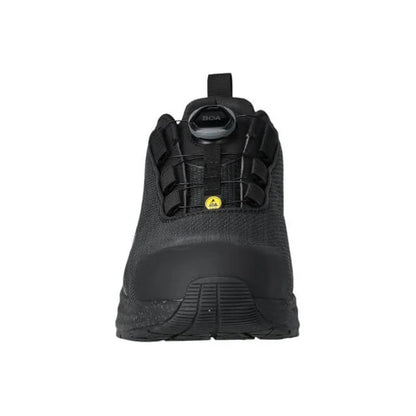 Black - Side - Mascot Womens-Ladies Footwear Customised Safety Shoes