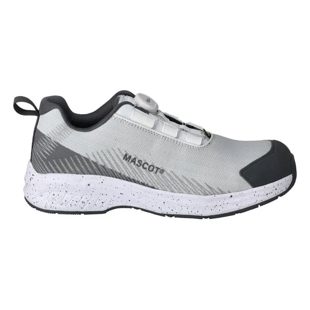 White-Stone Grey - Front - Mascot Womens-Ladies Footwear Customised Safety Shoes