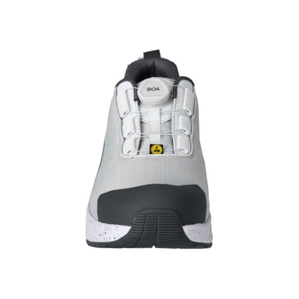 White-Stone Grey - Side - Mascot Womens-Ladies Footwear Customised Safety Shoes