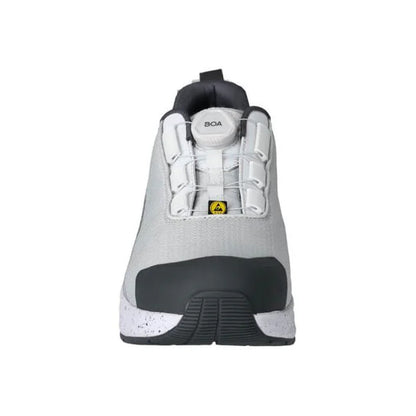 White-Stone Grey - Side - Mascot Womens-Ladies Footwear Customised Safety Shoes