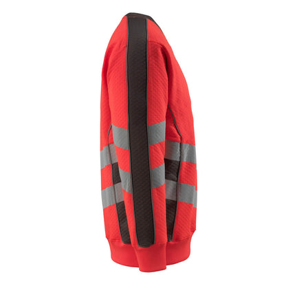 Hi Vis Red-Dark Anthracite - Lifestyle - Mascot Mens Safe Supreme Safety Sweatshirt