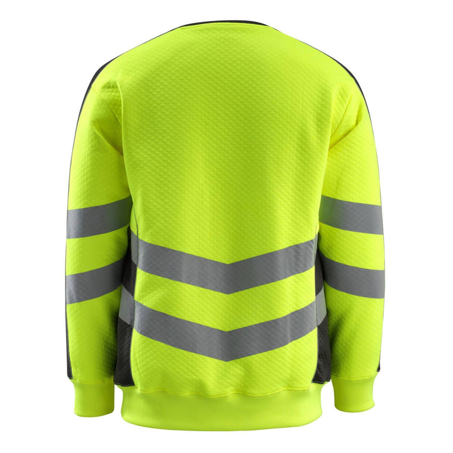 Hi Vis Yellow-Black - Back - Mascot Mens Safe Supreme Safety Sweatshirt