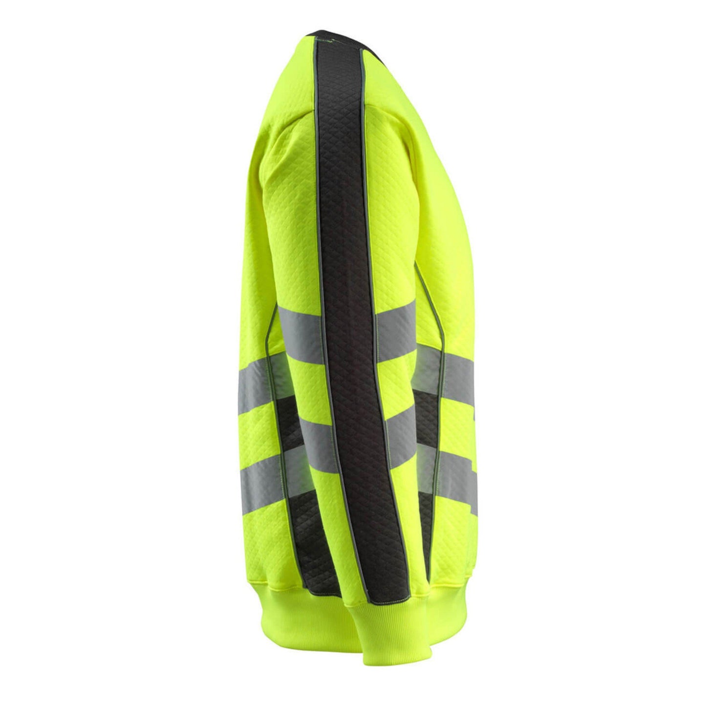 Hi Vis Yellow-Black - Lifestyle - Mascot Mens Safe Supreme Safety Sweatshirt