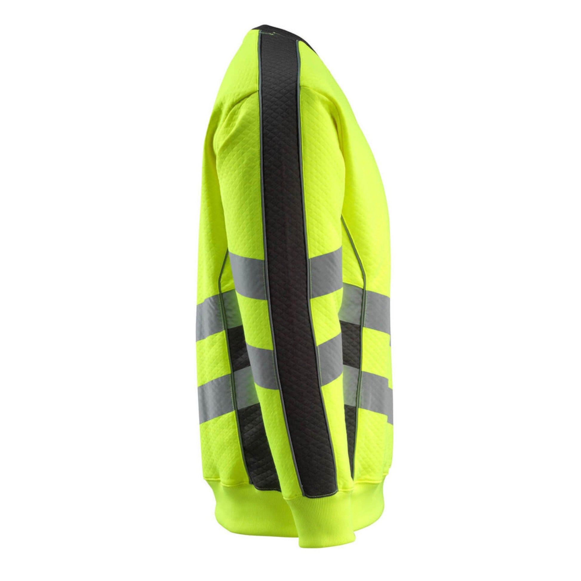 Hi Vis Yellow-Black - Lifestyle - Mascot Mens Safe Supreme Safety Sweatshirt