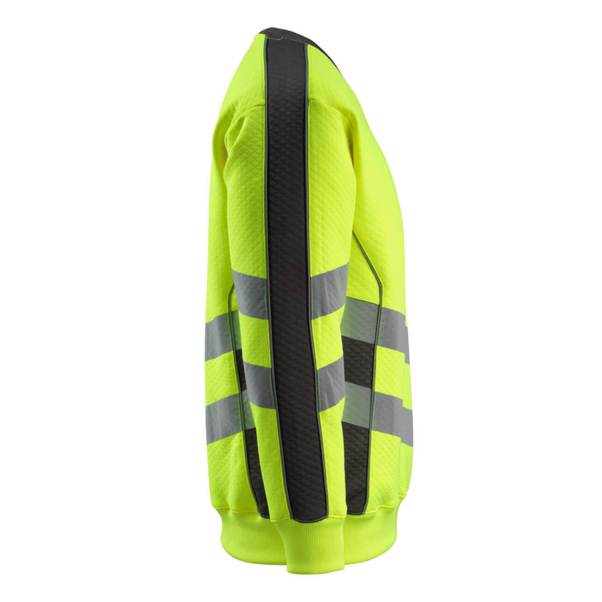 Hi Vis Yellow-Dark Anthracite - Lifestyle - Mascot Mens Safe Supreme Safety Sweatshirt