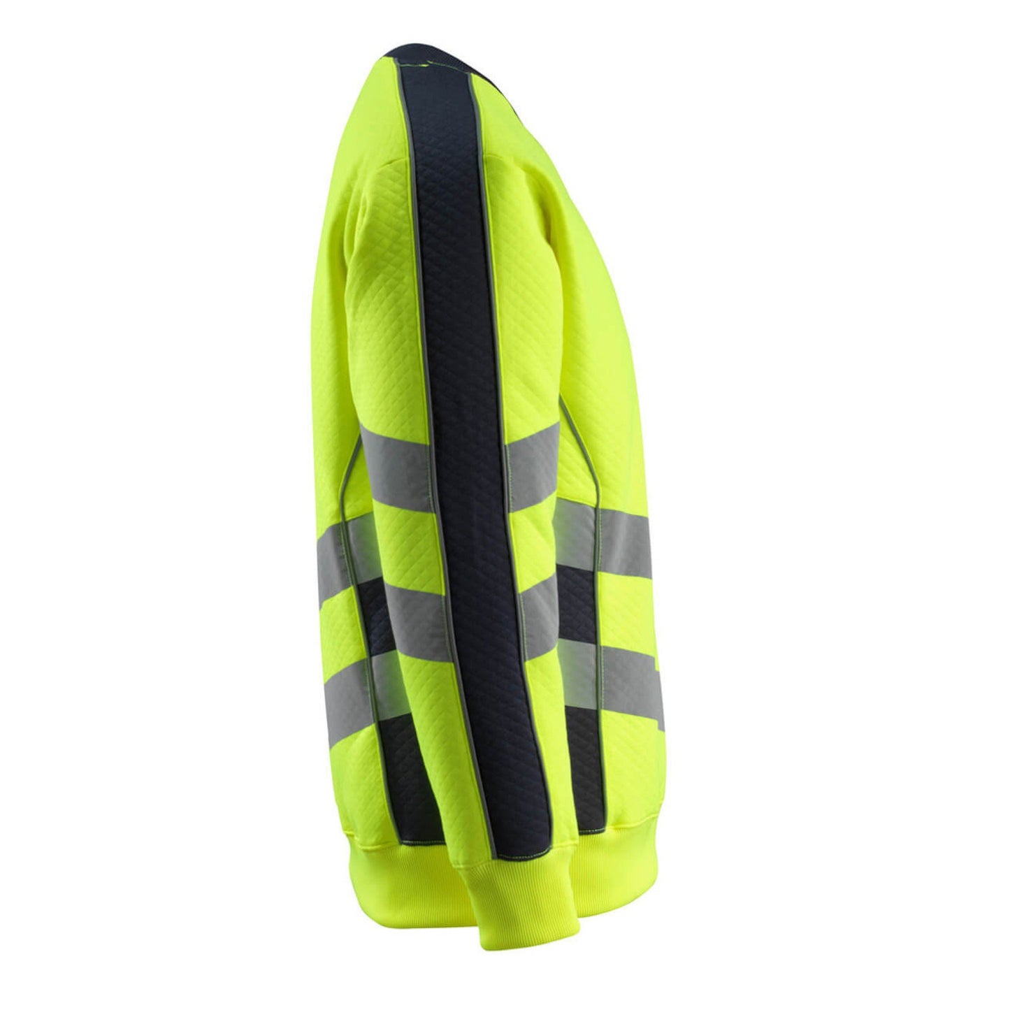 Hi Vis Yellow-Dark Navy - Lifestyle - Mascot Mens Safe Supreme Safety Sweatshirt