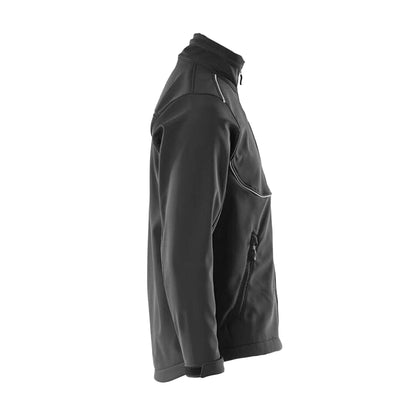 Black - Side - Mascot Mens Tampa Industry Soft Shell Jacket