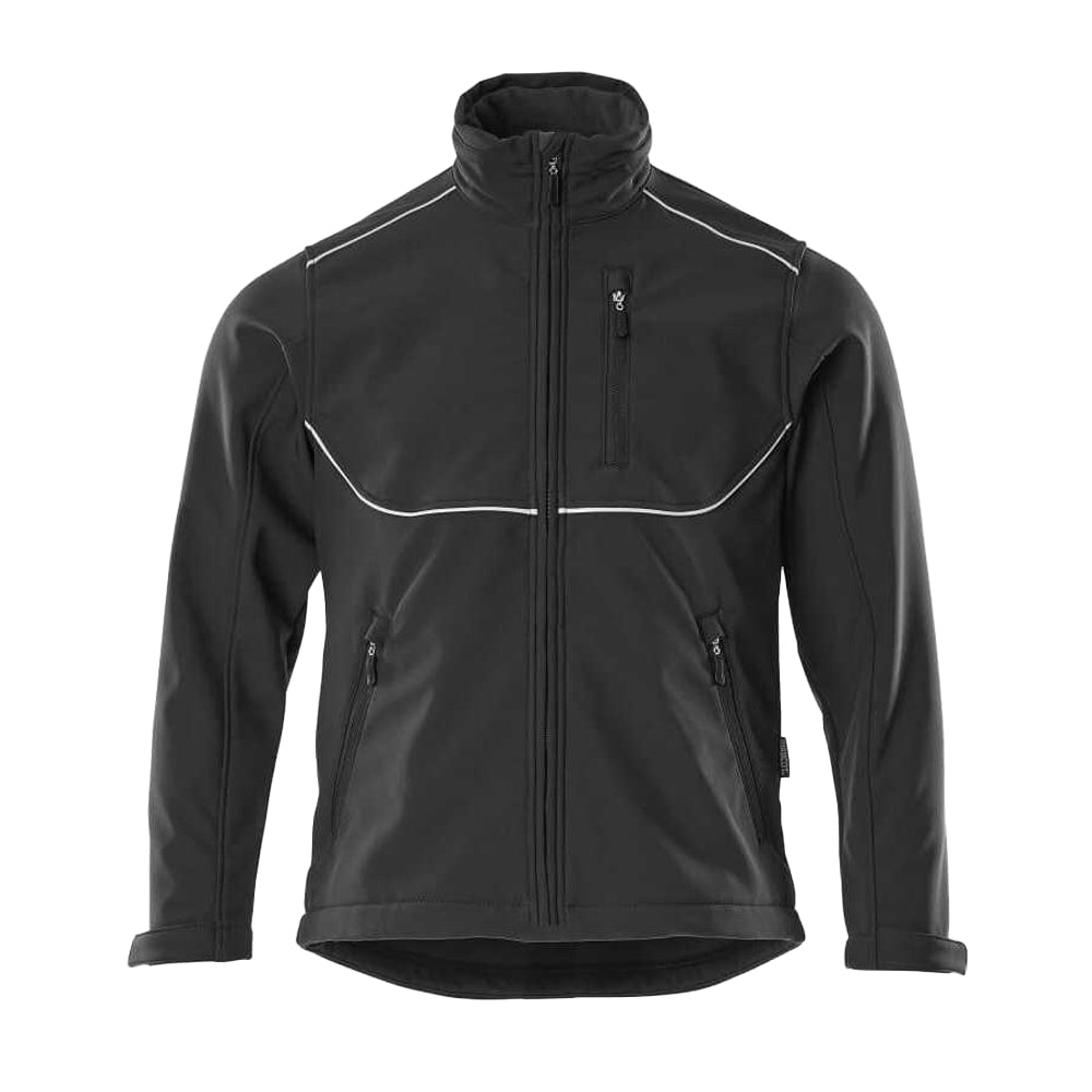 Black - Front - Mascot Mens Tampa Industry Soft Shell Jacket