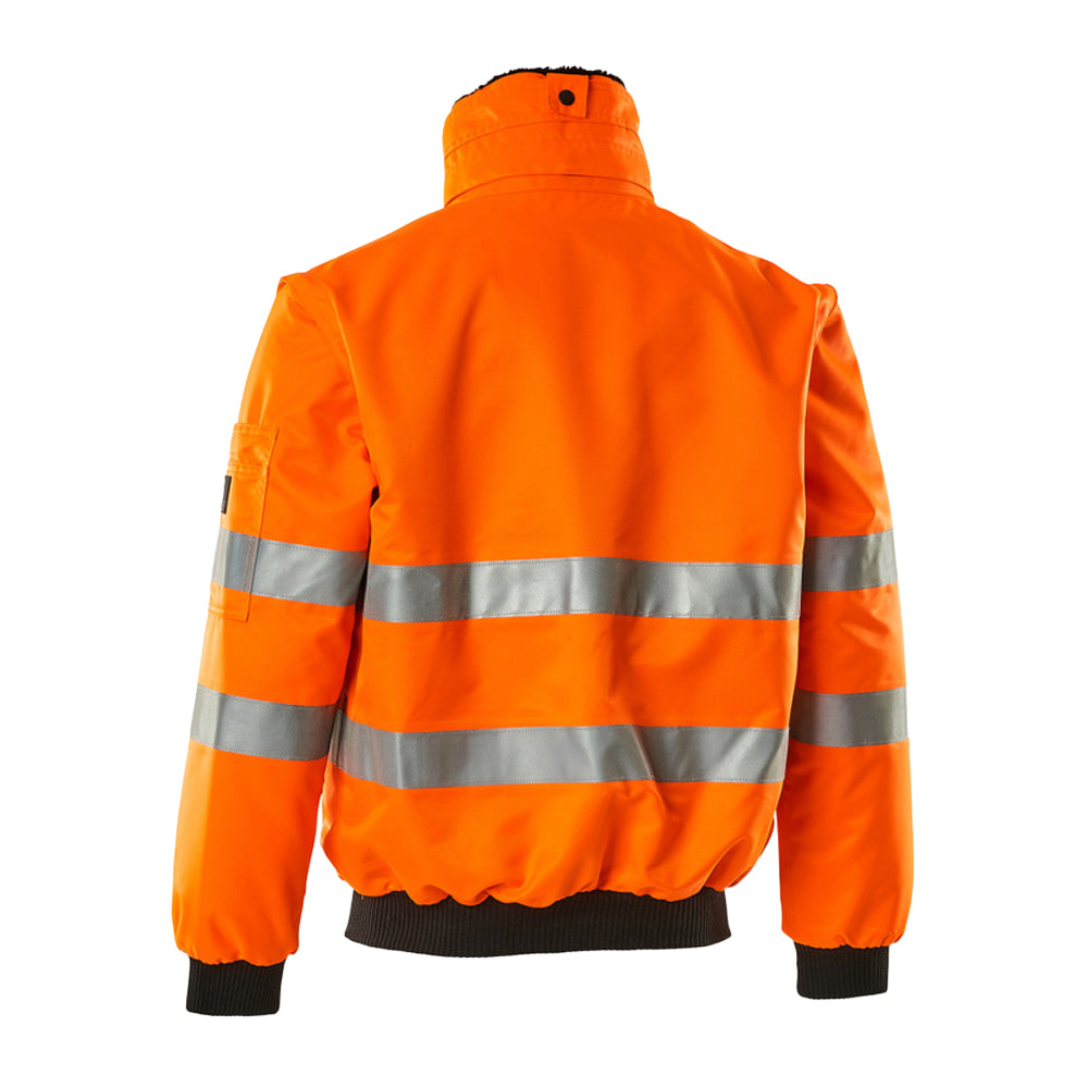 Hi Vis Orange - Back - Mascot Unisex Adult Safe Arctic Hi-Vis Pilot Jacket