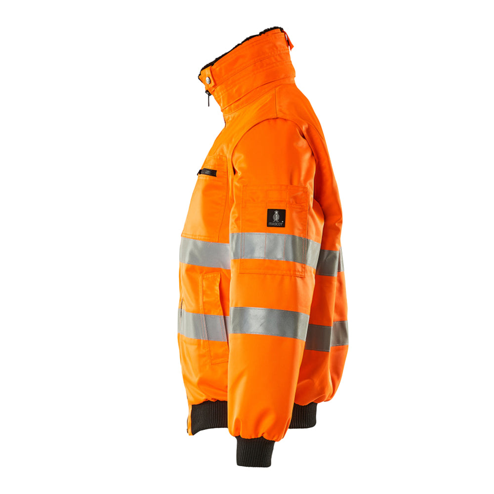 Hi Vis Orange - Lifestyle - Mascot Unisex Adult Safe Arctic Hi-Vis Pilot Jacket