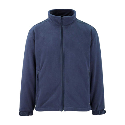 Navy - Front - Mascot Unisex Adult Bogota Workwear Fleece Jacket