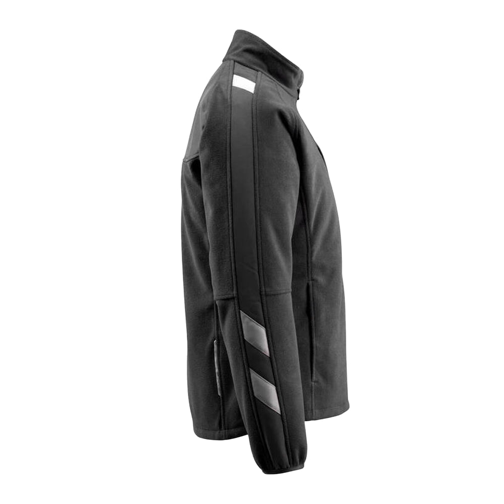 Black - Side - Mascot Mens Unique Marburg Fleece Jacket