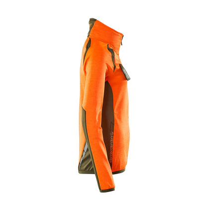 Hi Vis Orange - Side - Mascot Womens-Ladies Accelerate Safe High-Vis Fleece Jacket