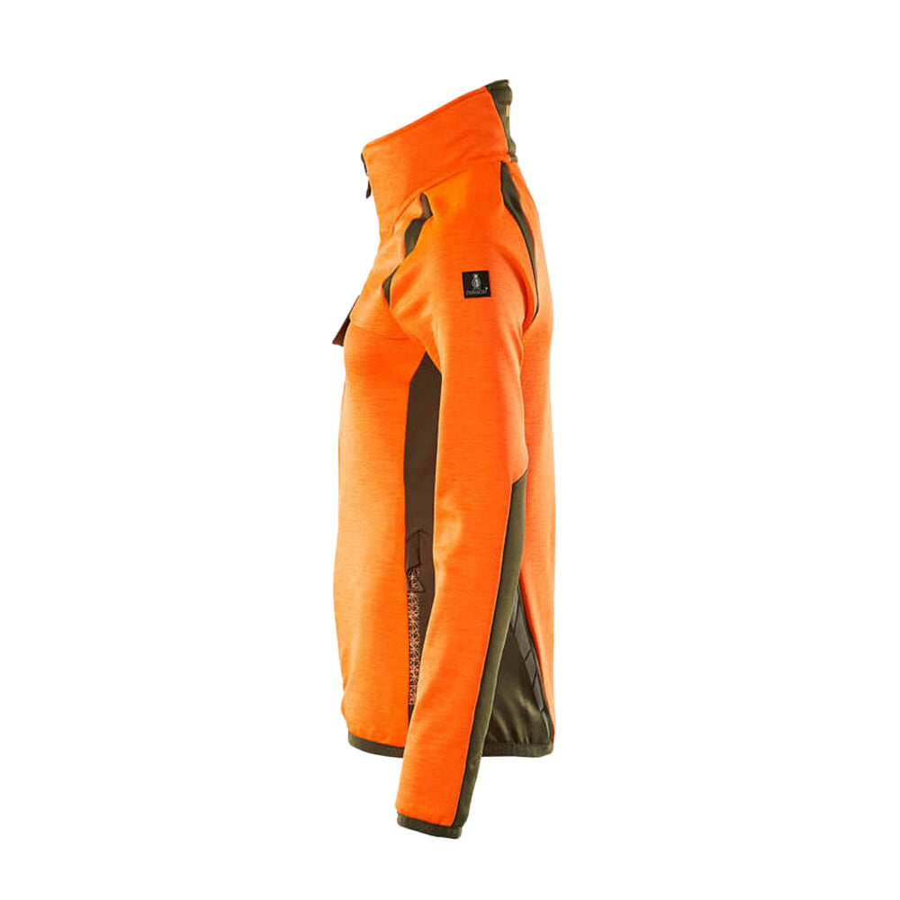Hi Vis Orange - Lifestyle - Mascot Womens-Ladies Accelerate Safe High-Vis Fleece Jacket