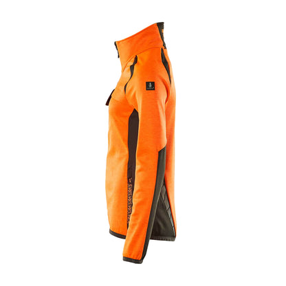 Hi Vis Orange-Dark Anthracite - Lifestyle - Mascot Womens-Ladies Accelerate Safe High-Vis Fleece Jacket