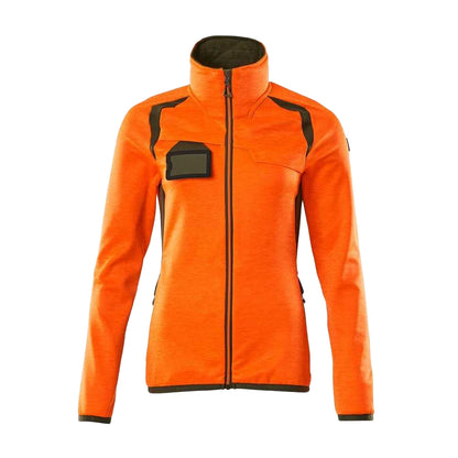 Hi Vis Orange - Front - Mascot Womens-Ladies Accelerate Safe High-Vis Fleece Jacket