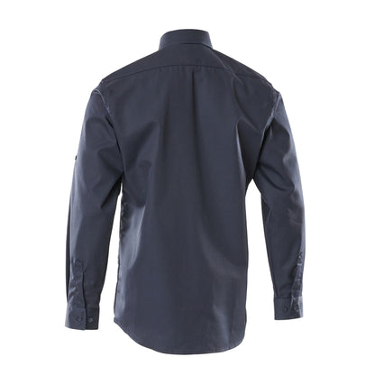 Dark Navy - Back - Mascot Mens Crossover Mesa Shirt