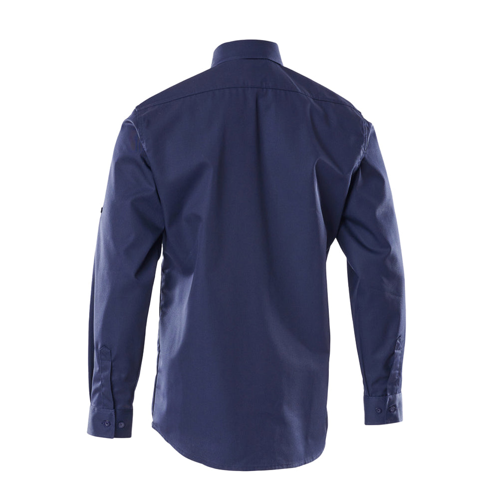 Navy - Back - Mascot Mens Crossover Mesa Shirt