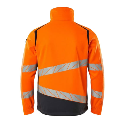 Hi Vis Orange-Dark Navy - Back - Mascot Mens Accelerate Safe Jacket