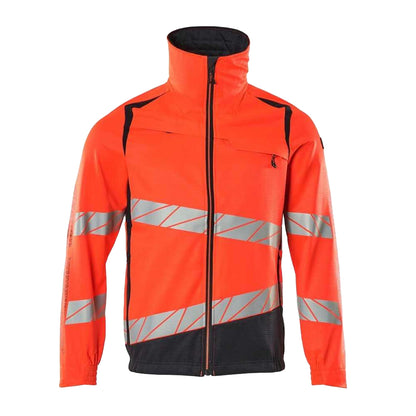 Hi Vis Red-Dark Navy - Front - Mascot Mens Accelerate Safe Jacket