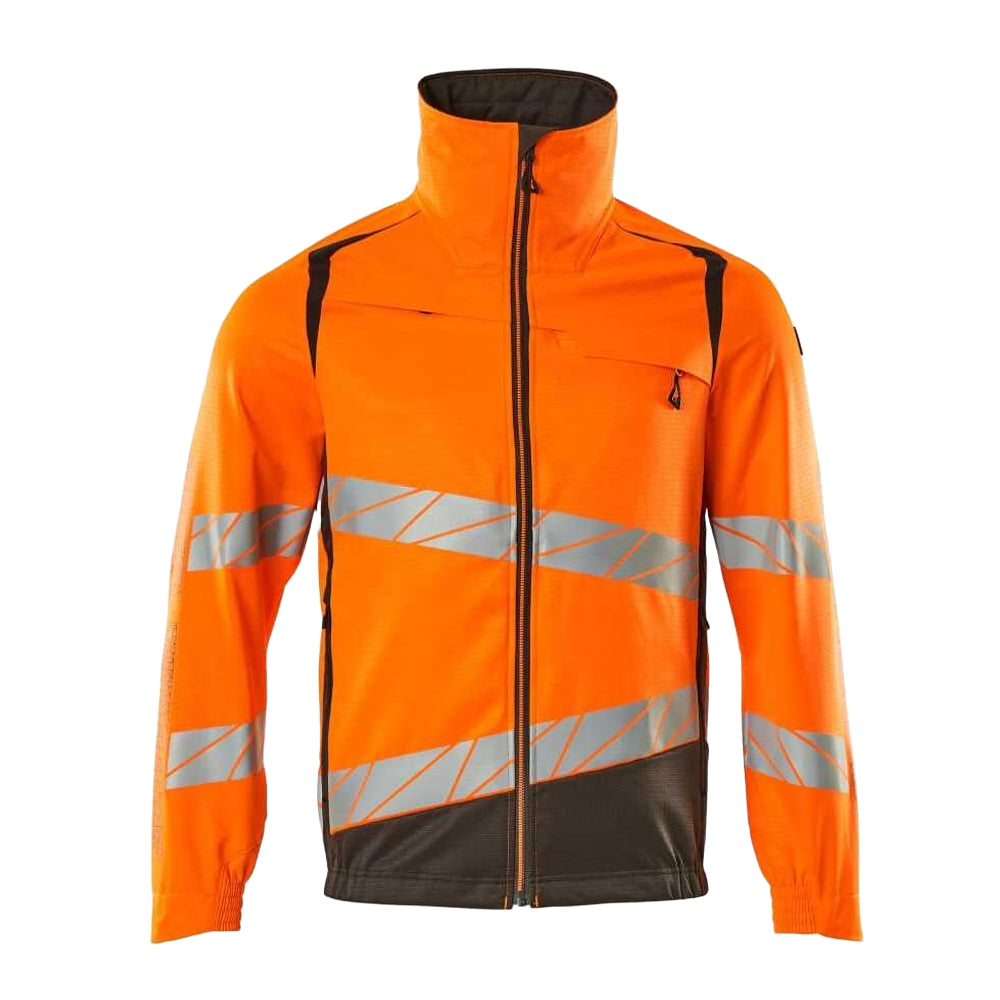 Hi Vis Orange-Dark Anthracite - Front - Mascot Mens Accelerate Safe Jacket