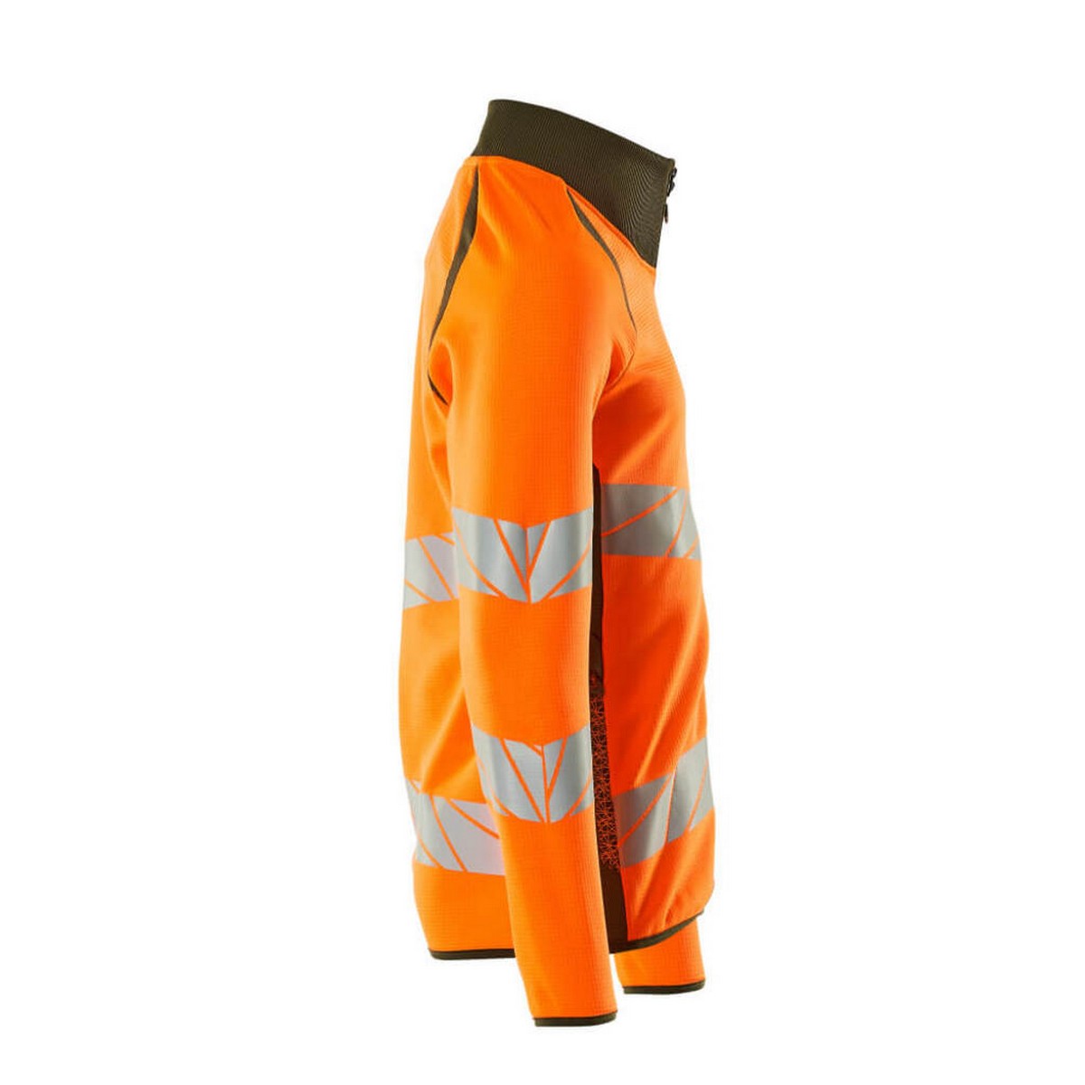 Hi Vis Orange-Moss Green - Lifestyle - Mascot Mens Accelerate Safe Full Zip Jacket
