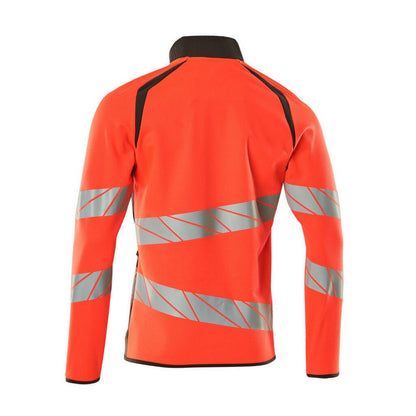 Hi Vis Red-Dark Anthracite - Back - Mascot Mens Accelerate Safe Full Zip Jacket