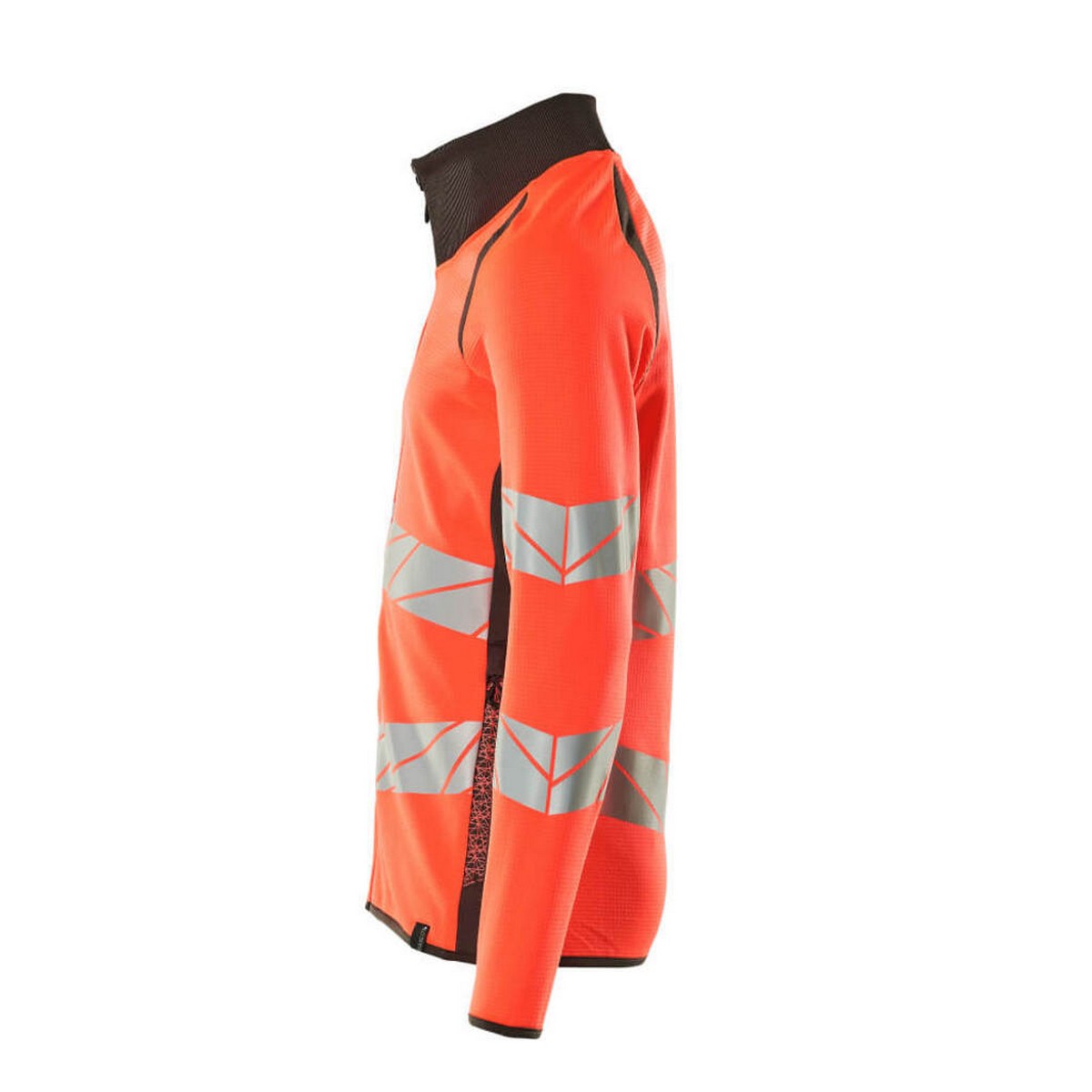 Hi Vis Red-Dark Anthracite - Side - Mascot Mens Accelerate Safe Full Zip Jacket