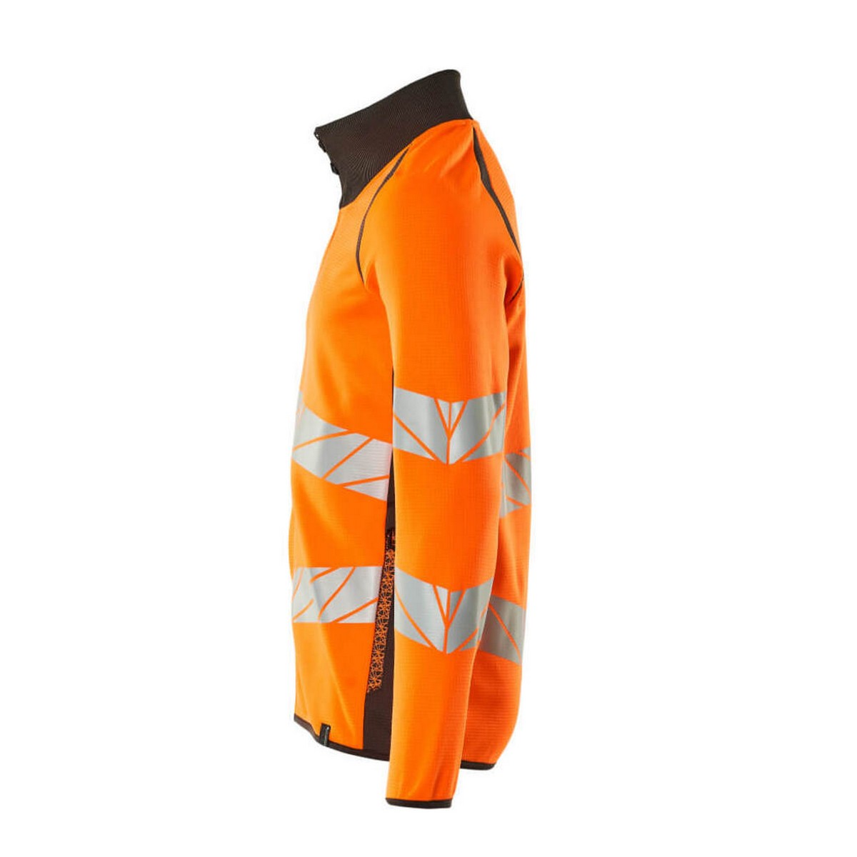 Hi Vis Orange-Dark Anthracite - Side - Mascot Mens Accelerate Safe Full Zip Jacket