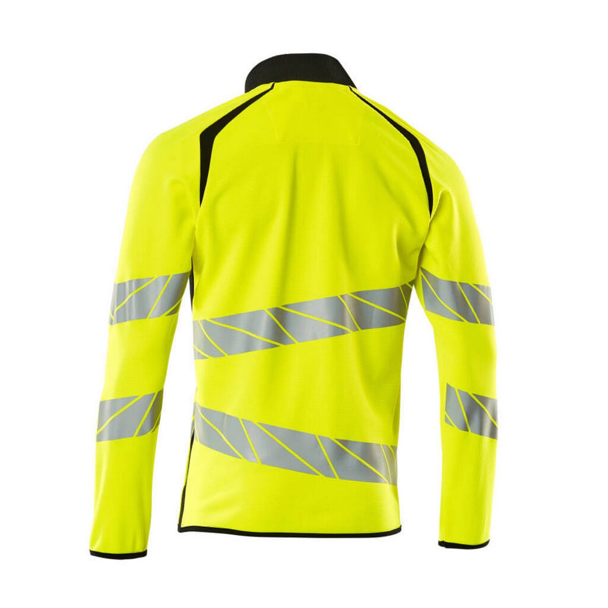 Hi Vis Yellow-Black - Back - Mascot Mens Accelerate Safe Full Zip Jacket