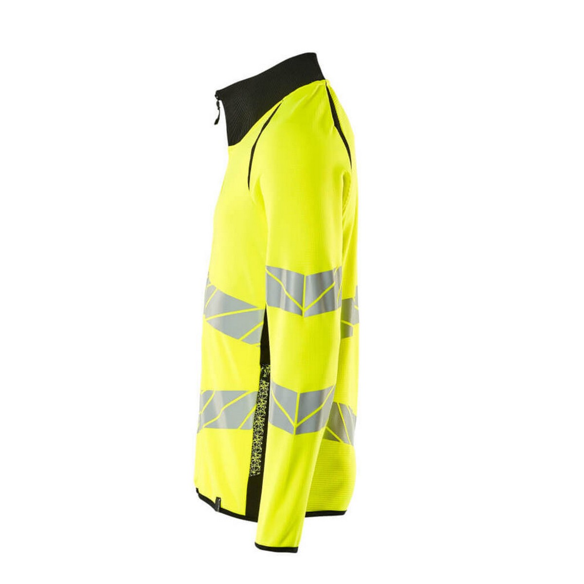 Hi Vis Yellow-Black - Side - Mascot Mens Accelerate Safe Full Zip Jacket