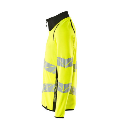 Hi Vis Yellow-Black - Side - Mascot Mens Accelerate Safe Full Zip Jacket