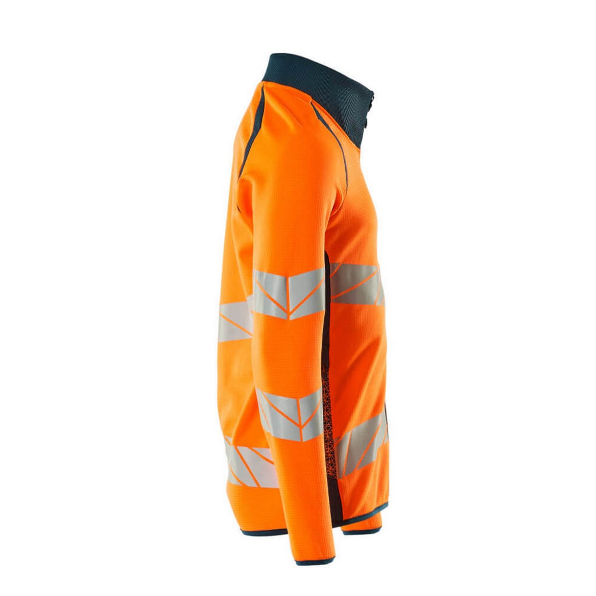 Hi Vis Orange-Dark Petroleum - Lifestyle - Mascot Mens Accelerate Safe Full Zip Jacket