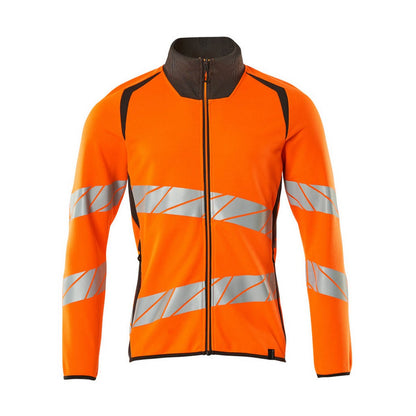 Hi Vis Orange-Dark Anthracite - Front - Mascot Mens Accelerate Safe Full Zip Jacket