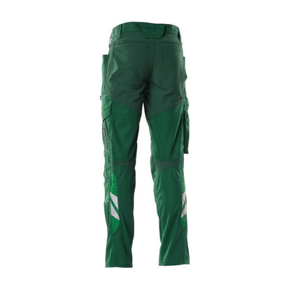 Green - Back - Mascot Mens Accelerate Work Trousers