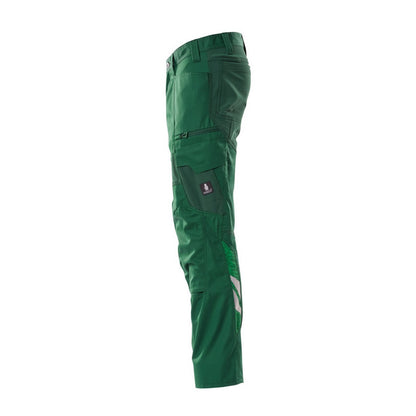 Green - Side - Mascot Mens Accelerate Work Trousers