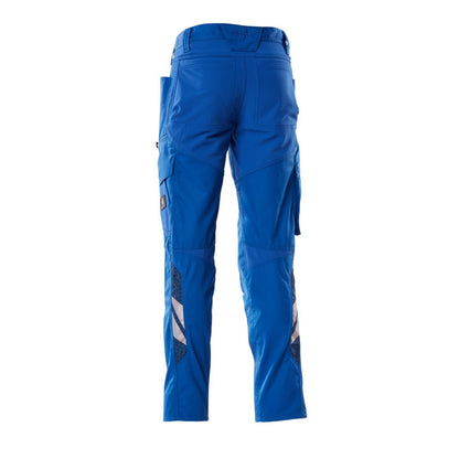 Azure Blue - Back - Mascot Mens Accelerate Work Trousers