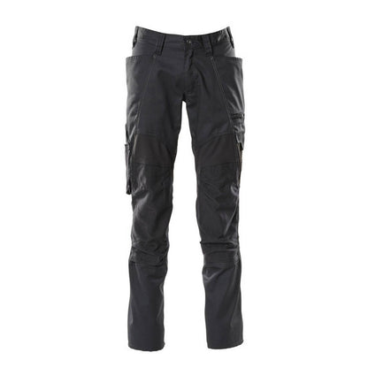 Black - Front - Mascot Mens Accelerate Work Trousers