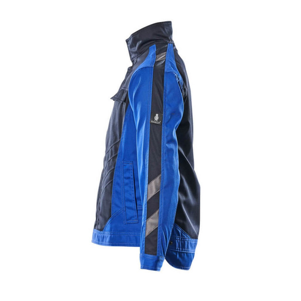 Dark Navy-Royal Blue - Side - Mascot Mens Unique Jacket