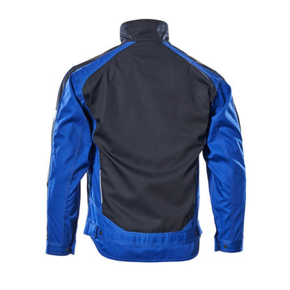 Dark Navy-Royal Blue - Back - Mascot Mens Unique Jacket
