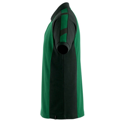 Green-Black - Side - Mascot Mens Bottrop Unique Polo Shirt