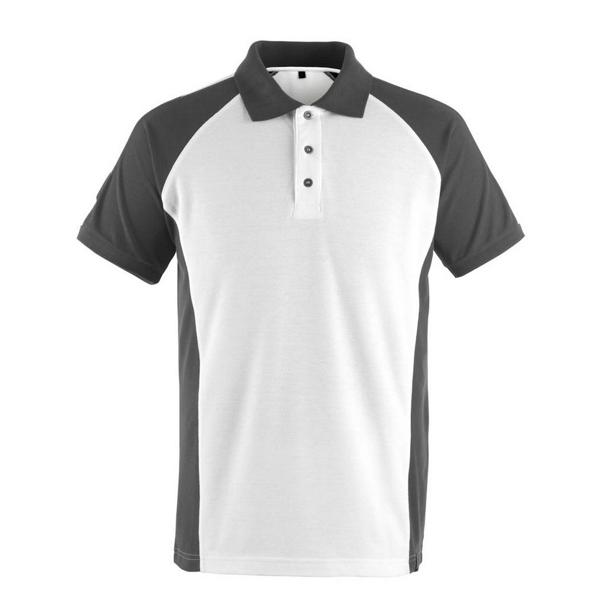 White-Dark Anthracite - Front - Mascot Mens Bottrop Unique Polo Shirt