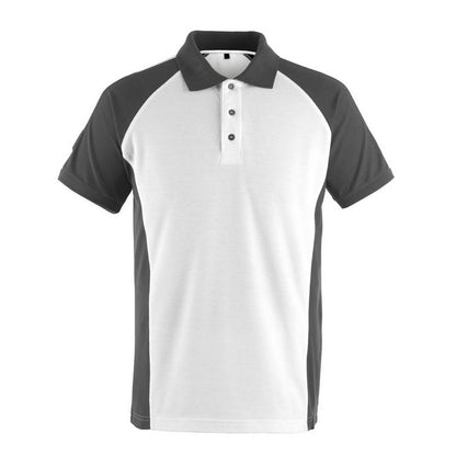 White-Dark Anthracite - Front - Mascot Mens Bottrop Unique Polo Shirt
