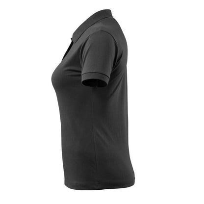 Black - Side - Mascot Womens-Ladies Grasse Crossover Polo Shirt